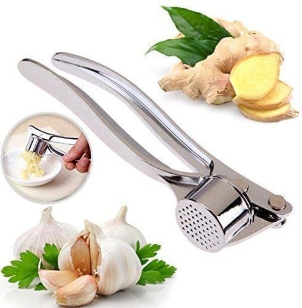 Stainless Steel Garlic Crusher Garlic Press Ginger Kitchenware - Image 2