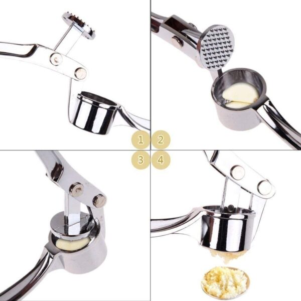 Stainless Steel Garlic Crusher Garlic Press Ginger Kitchenware - Image 4